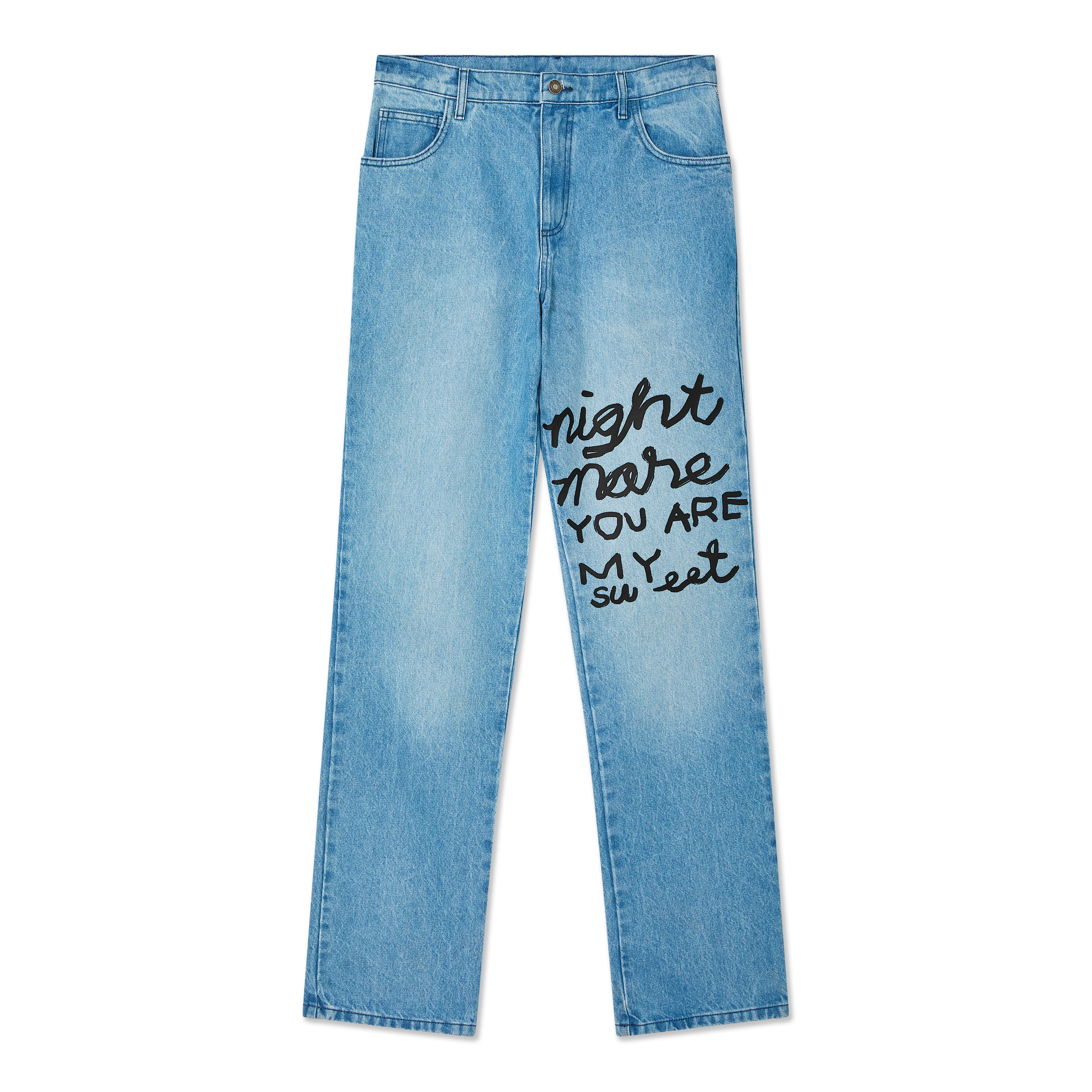 【WOOHWA】LIGHT BLUE DENIM LONG SK Women's Long Jean Skirt - A-Line Skirt, High Waisted Denim