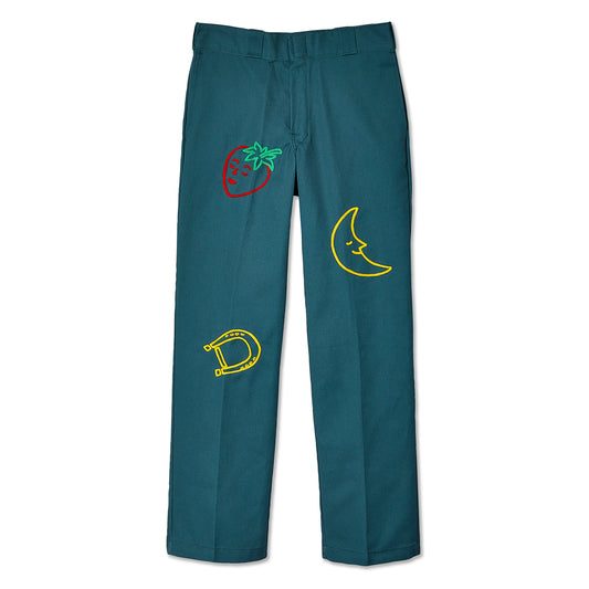 DICKIES EMBROIDERED 874 PANTS - LINCOLN GREEN