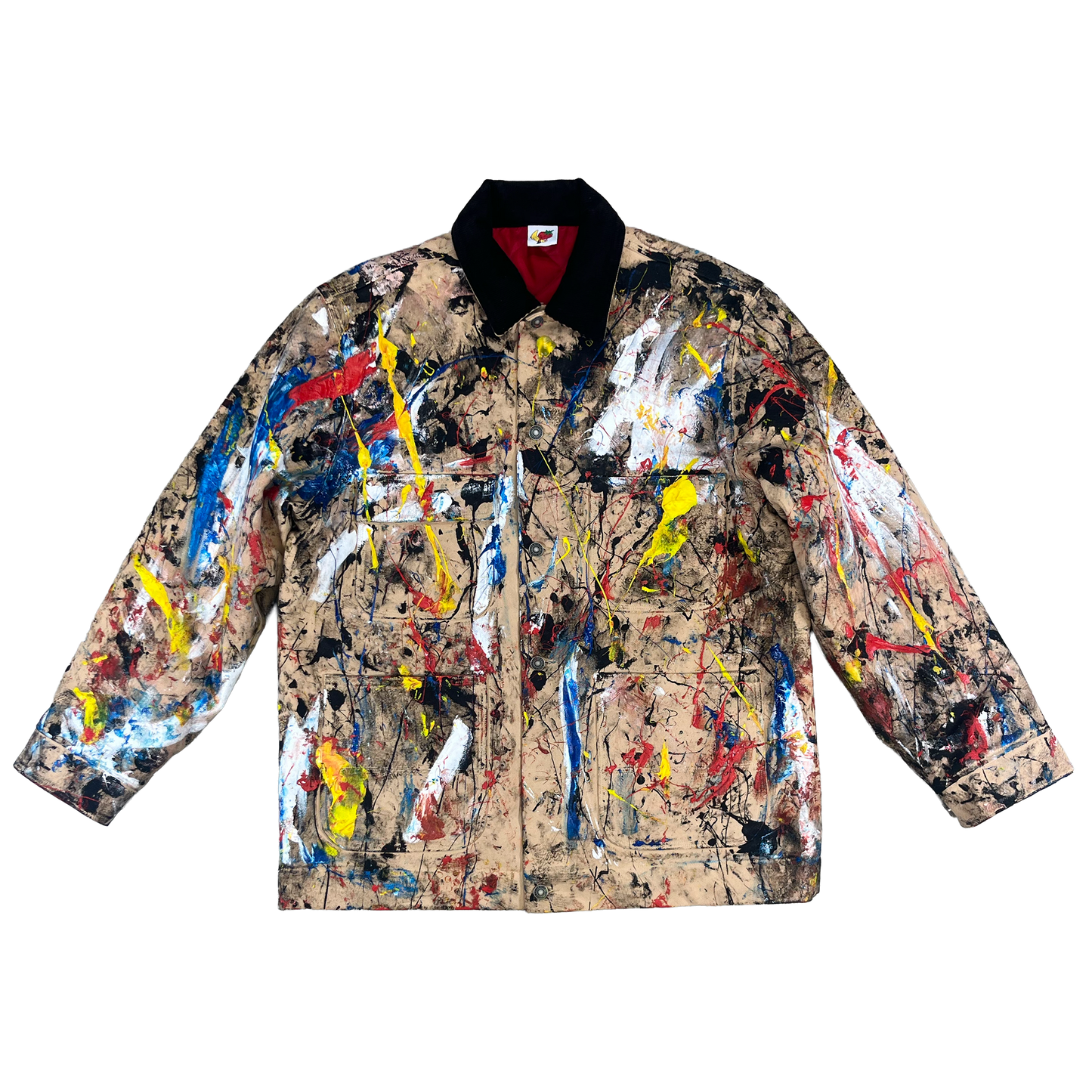 HAND PAINTED CANVAS CHORE COAT