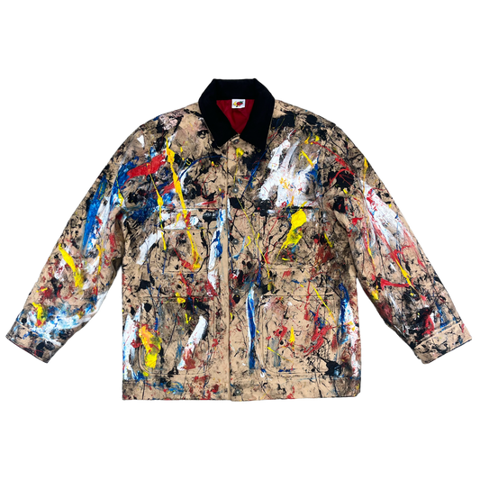 HAND PAINTED CANVAS CHORE COAT