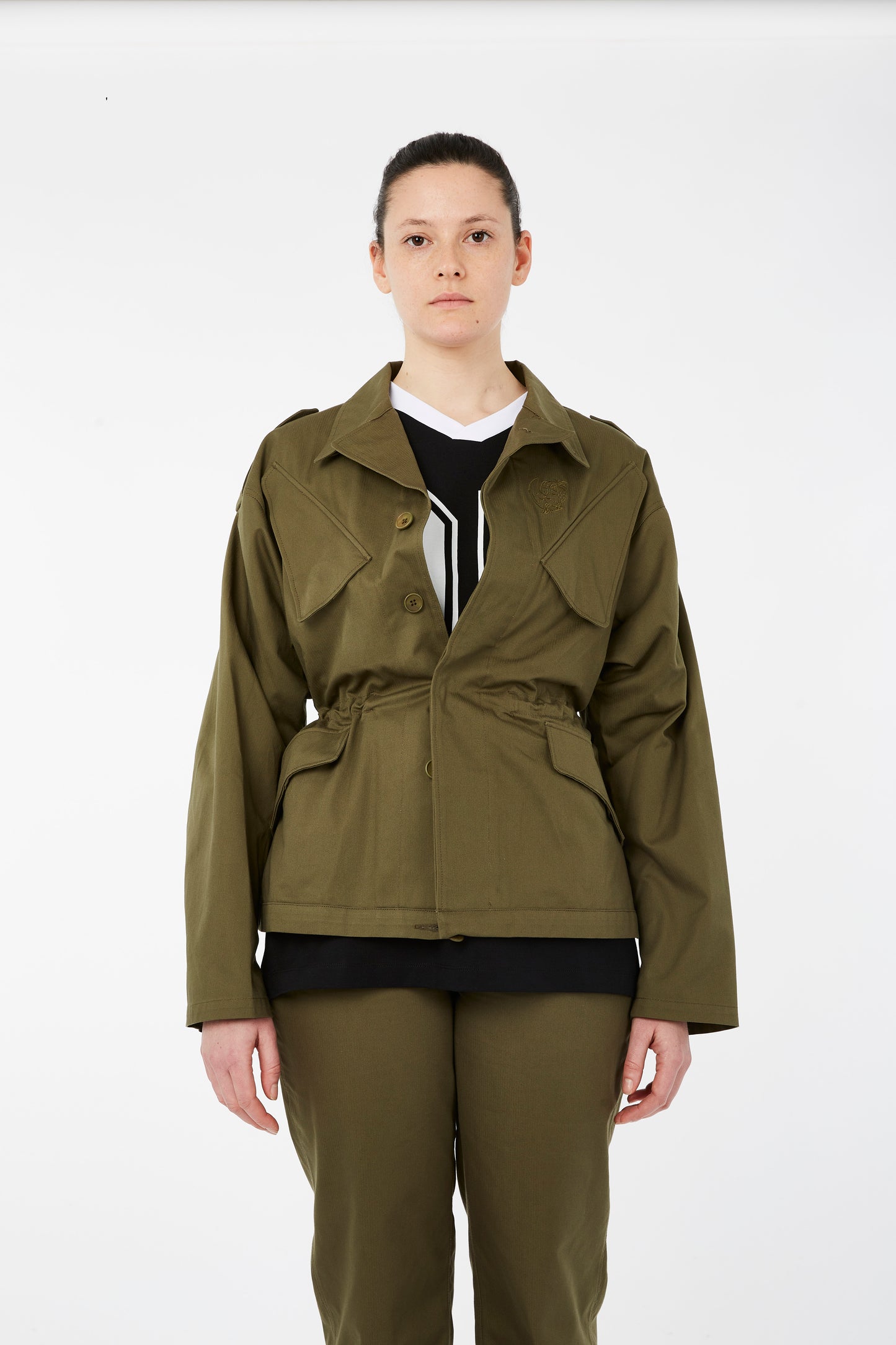 SAMIRA NASR MILITARY JACKET WOVEN