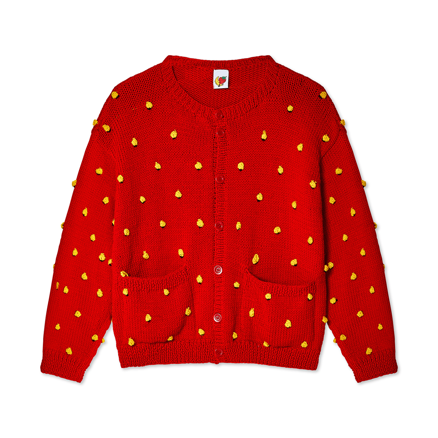 STRAWBERRY CARDIGAN WITH STUFFIES KNIT