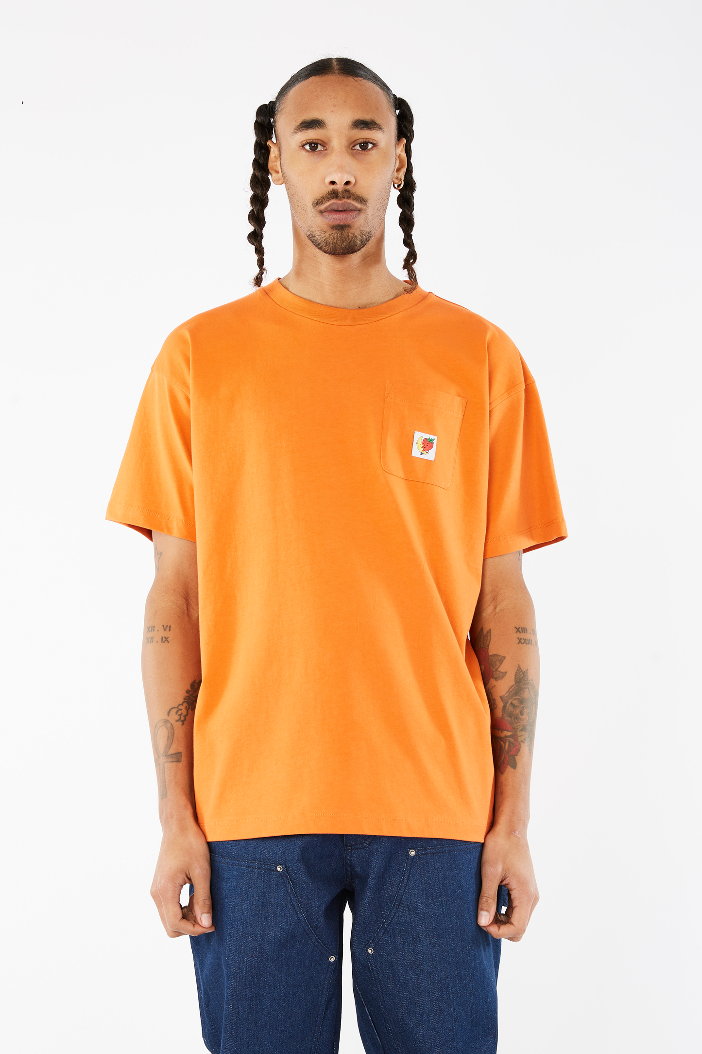 LOGO LABEL T-SHIRT - ORANGE