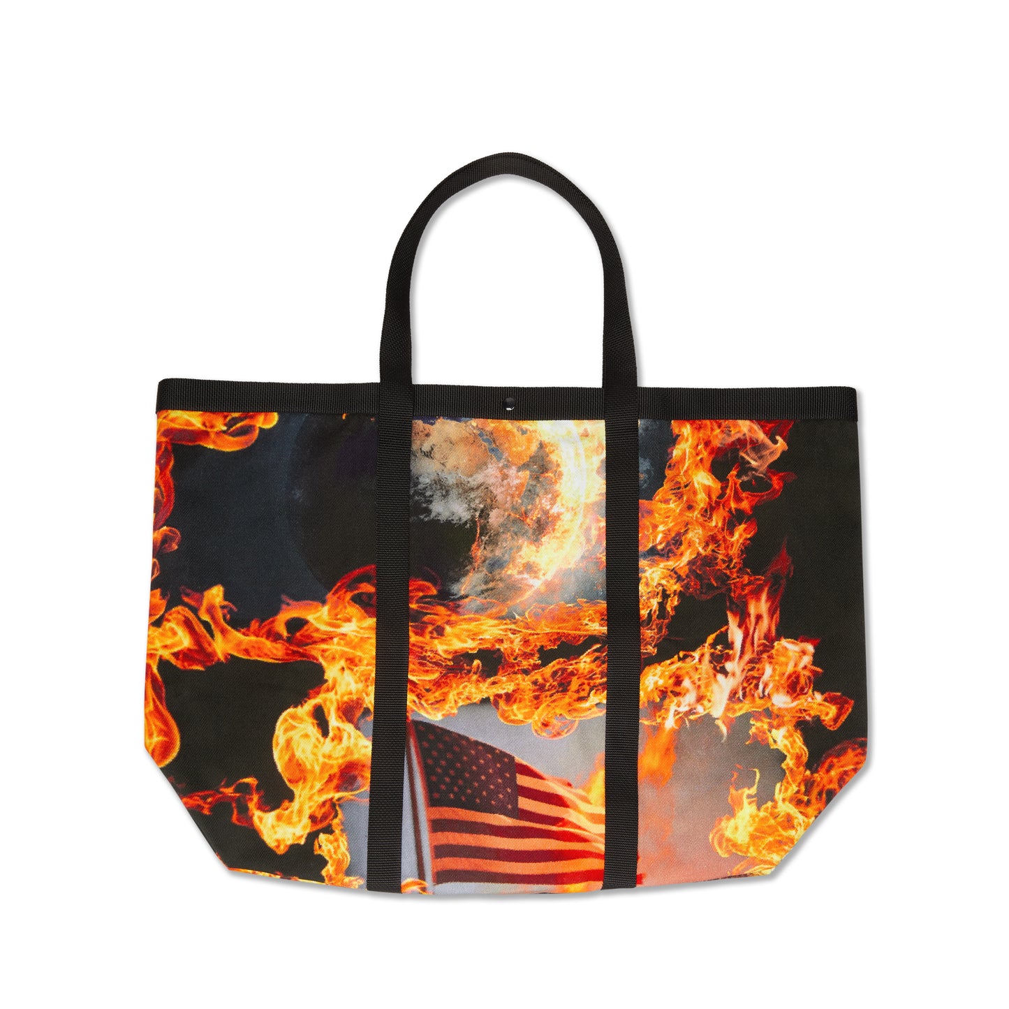 WORLD IS BURNING TOTE BAG