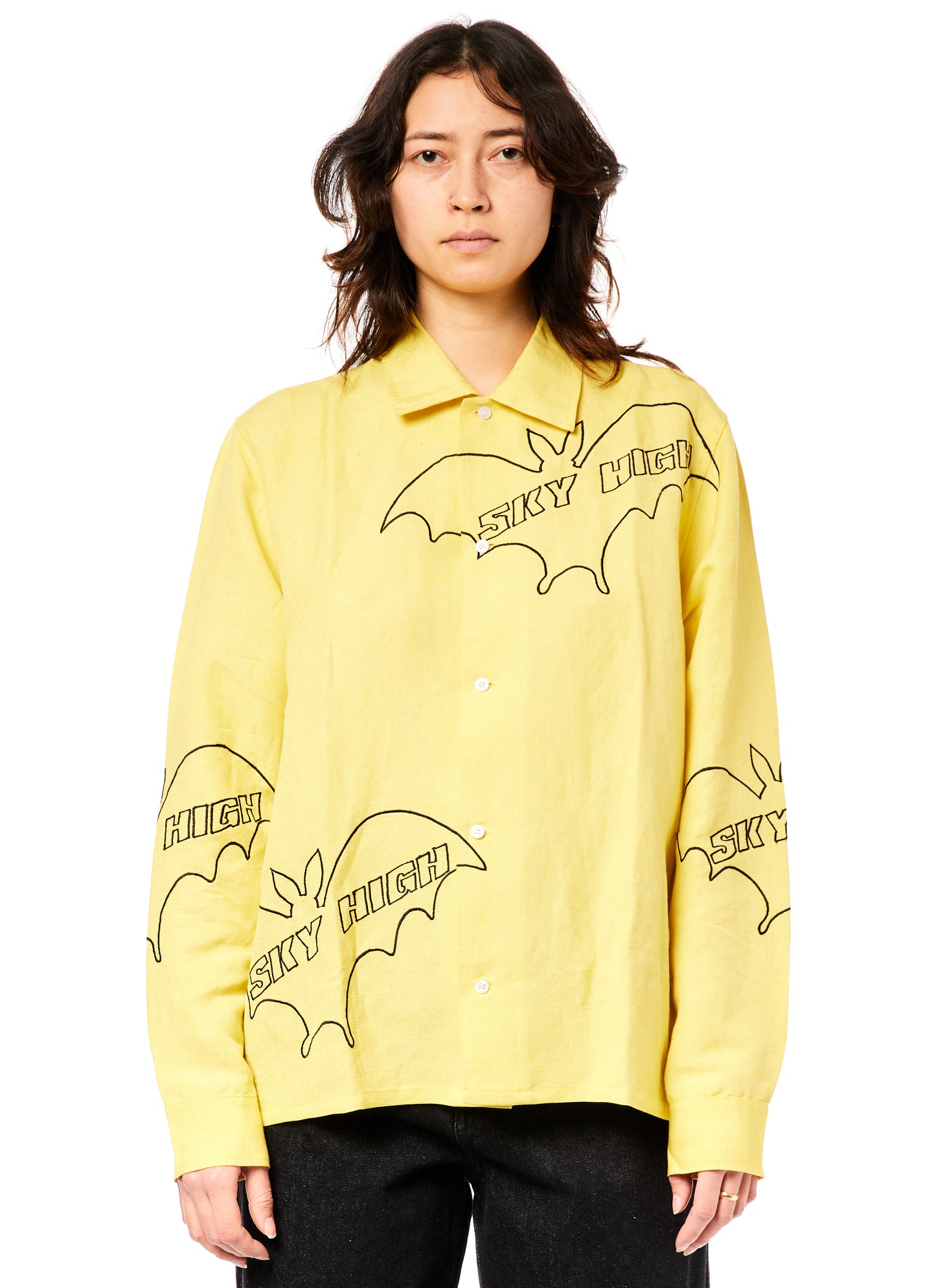 SKY HIGH BAT EMBROIDERED SHIRT