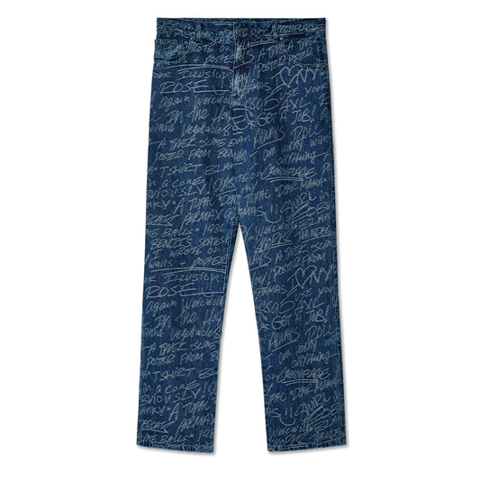 KS GRAFFITI STRAIGHT LEG JEANS