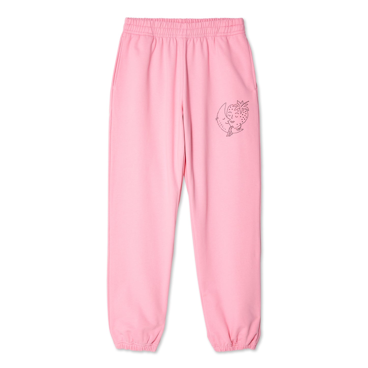 BEDAZZLED SWEATPANTS KNIT - PINK