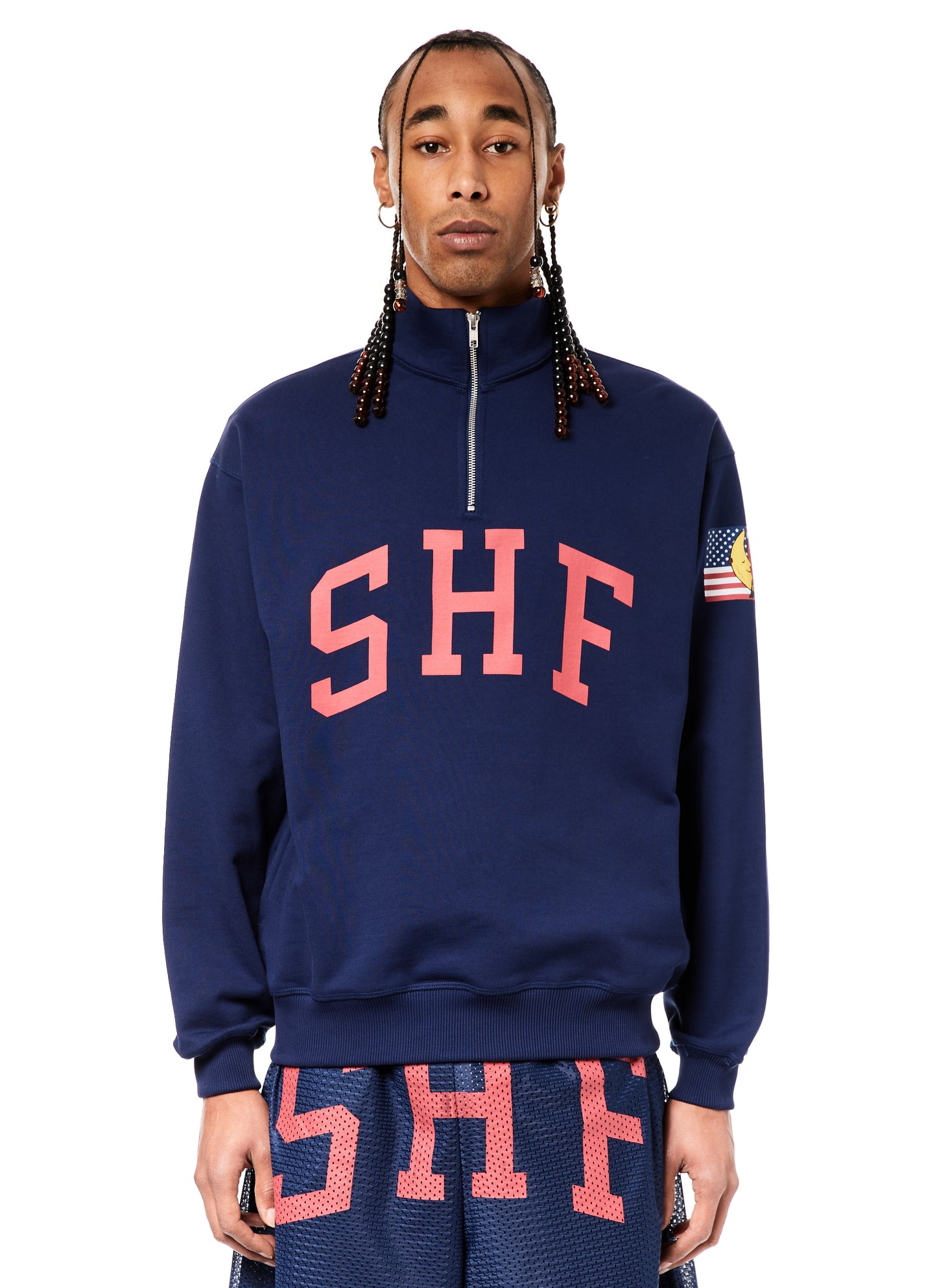 SHF 1/4 ZIP SWEATER KNIT