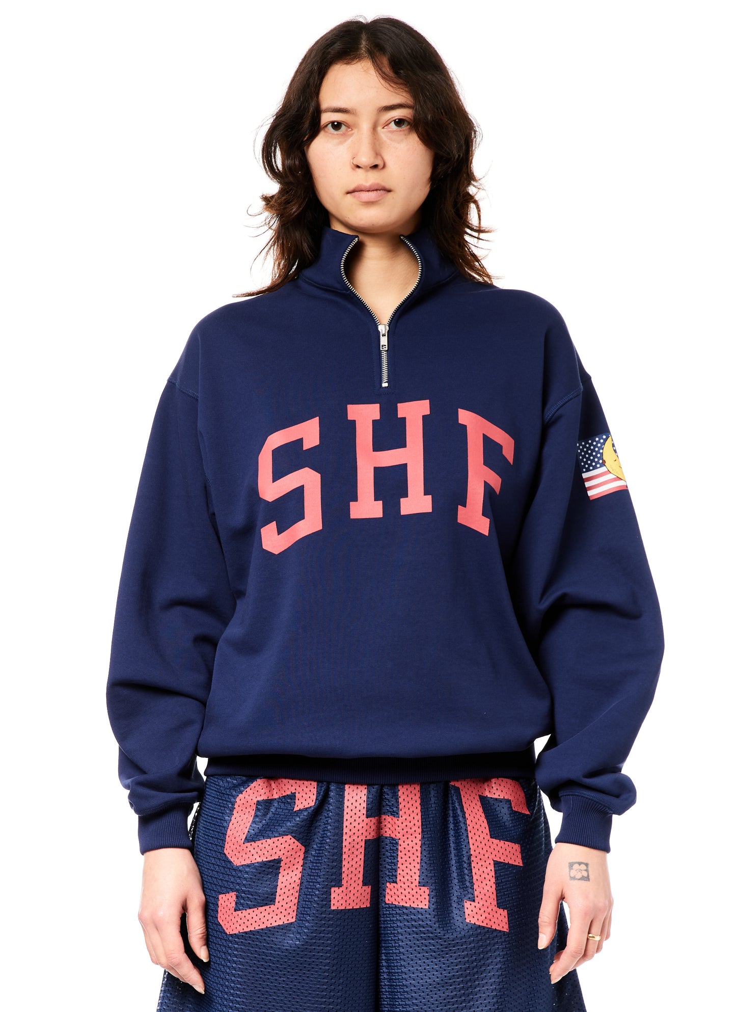 SHF 1/4 ZIP SWEATER KNIT