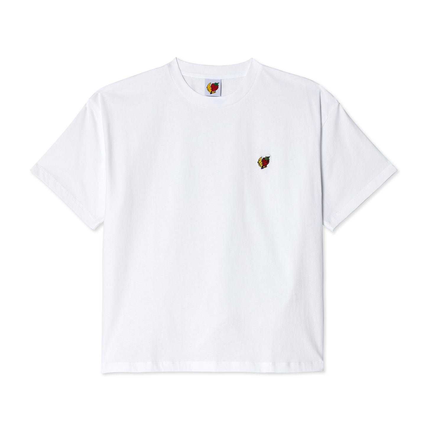 STRAWBERRY MOON PERENNIAL TSHIRT KNIT - WHITE