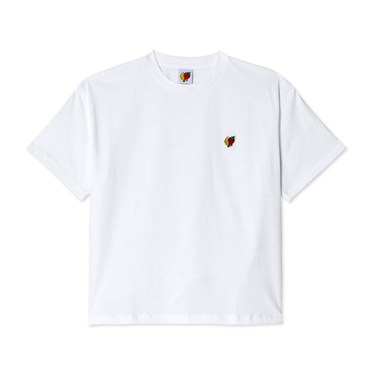 STRAWBERRY MOON PERENNIAL TSHIRT KNIT - WHITE