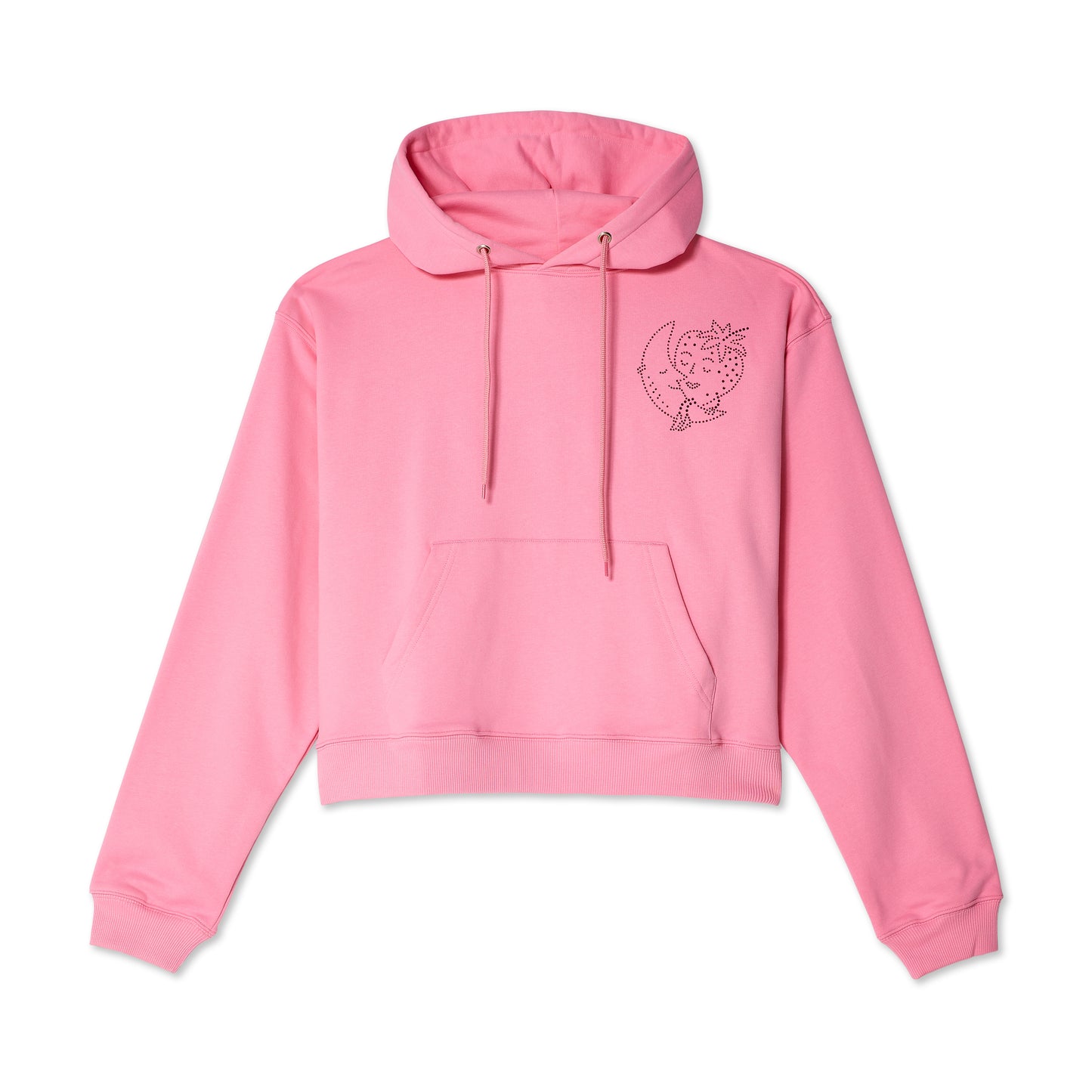 BEDAZZLED HOODIE KNIT - PINK