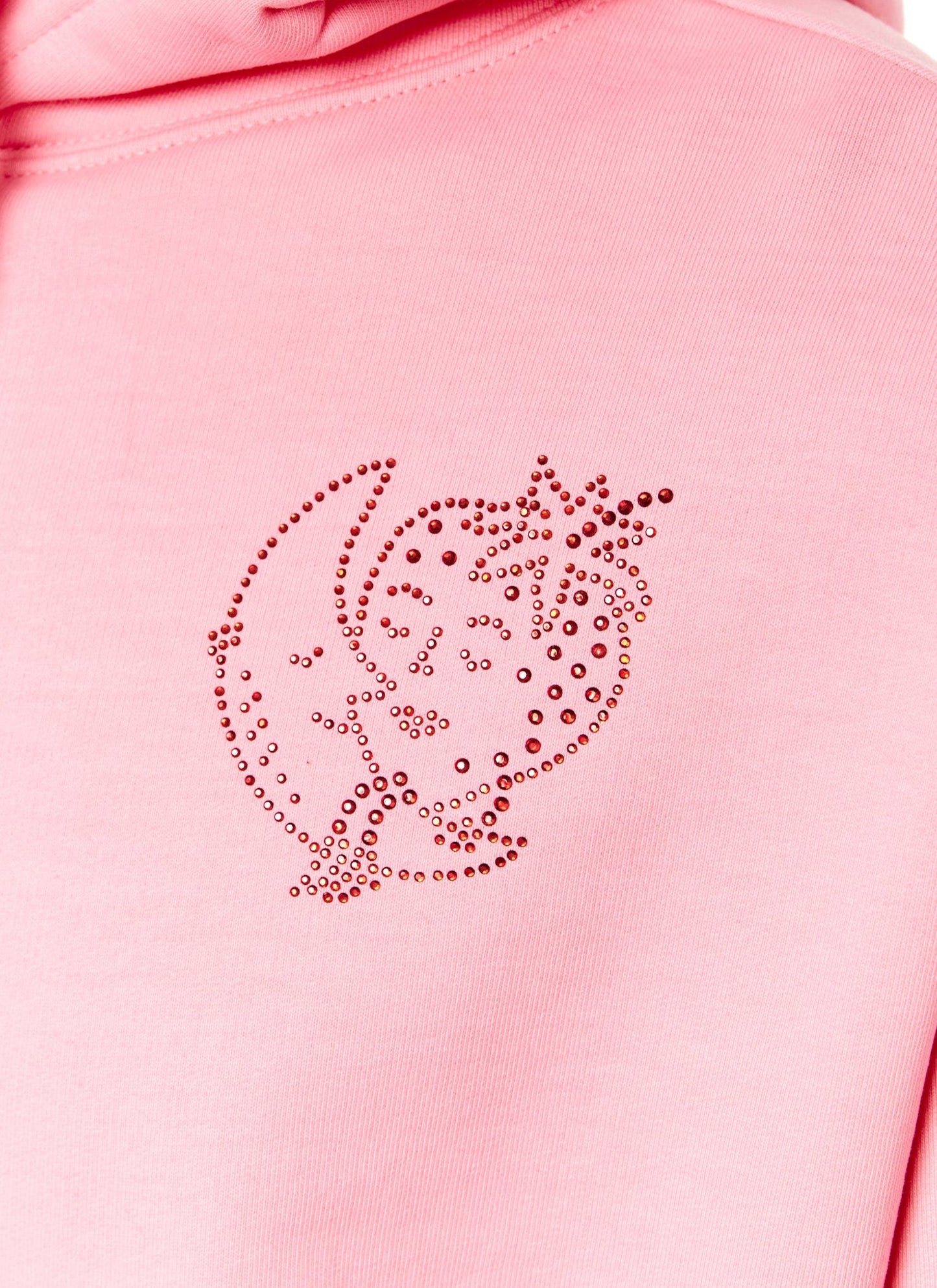 BEDAZZLED HOODIE KNIT - PINK