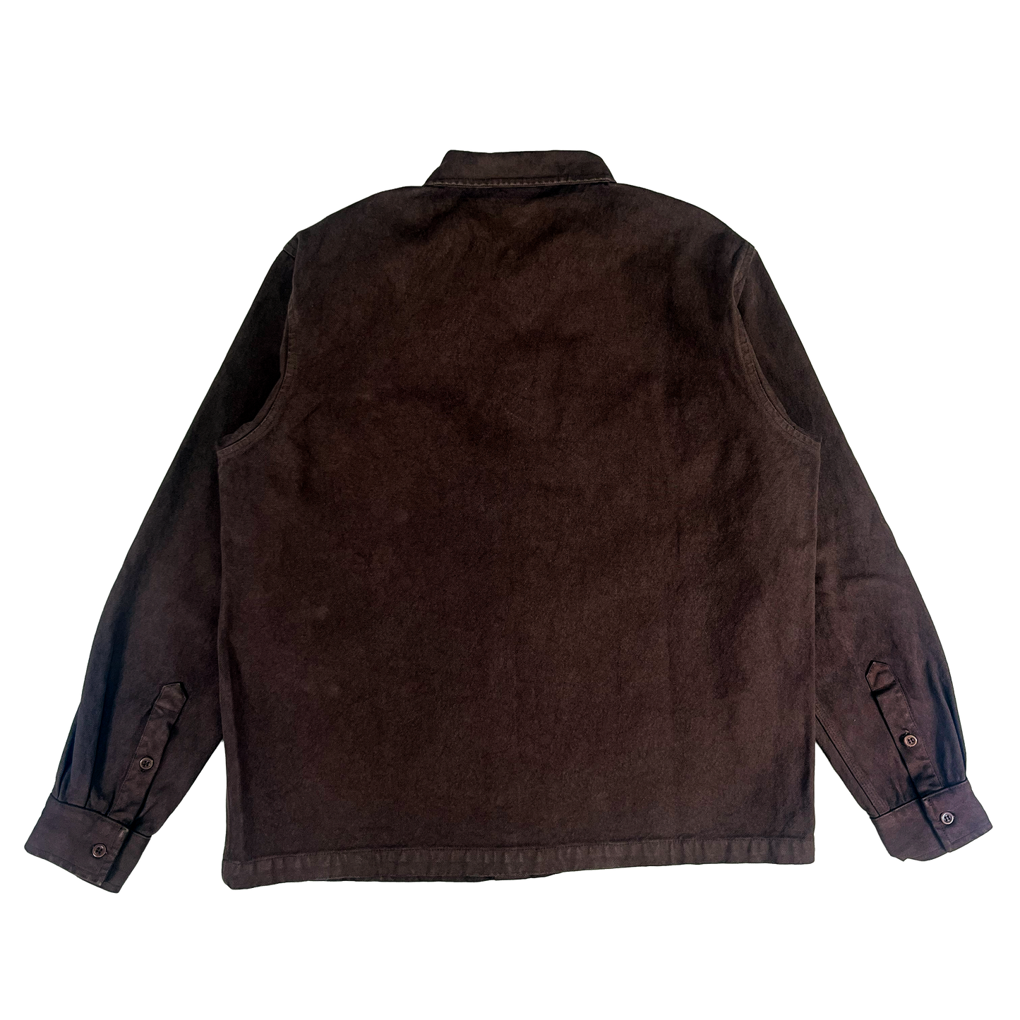 BROWN CANVAS WORK OVERSHIRT