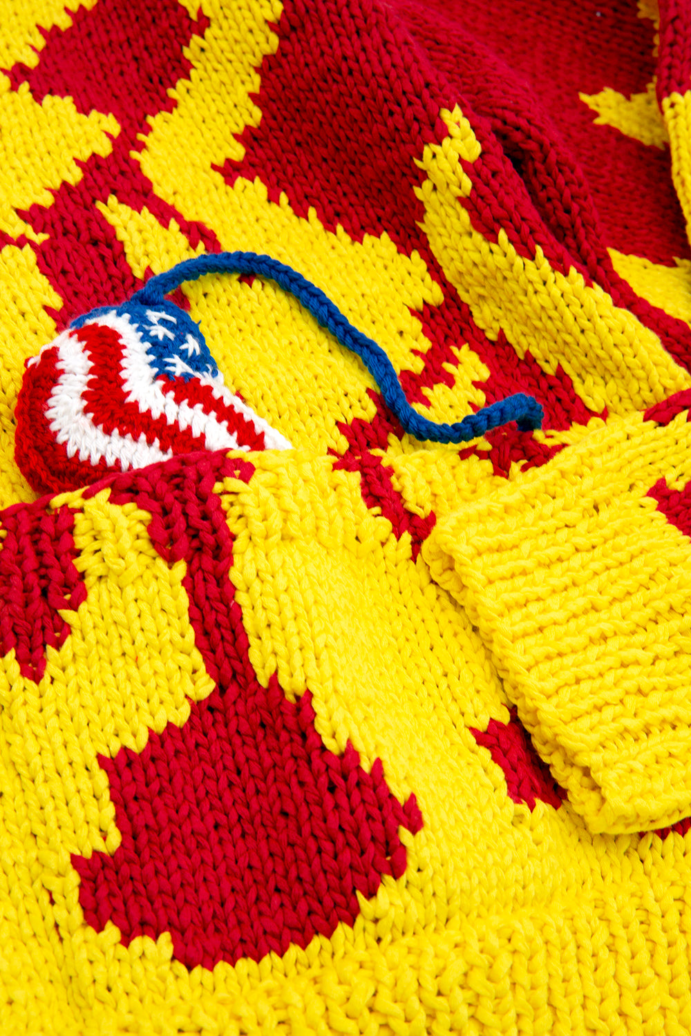 FLAME HAND-KNIT CARDIGAN KNIT