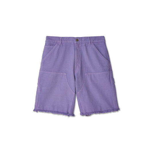 Sky High Farm Workwear Double Knee Shorts Lilac Purple Front