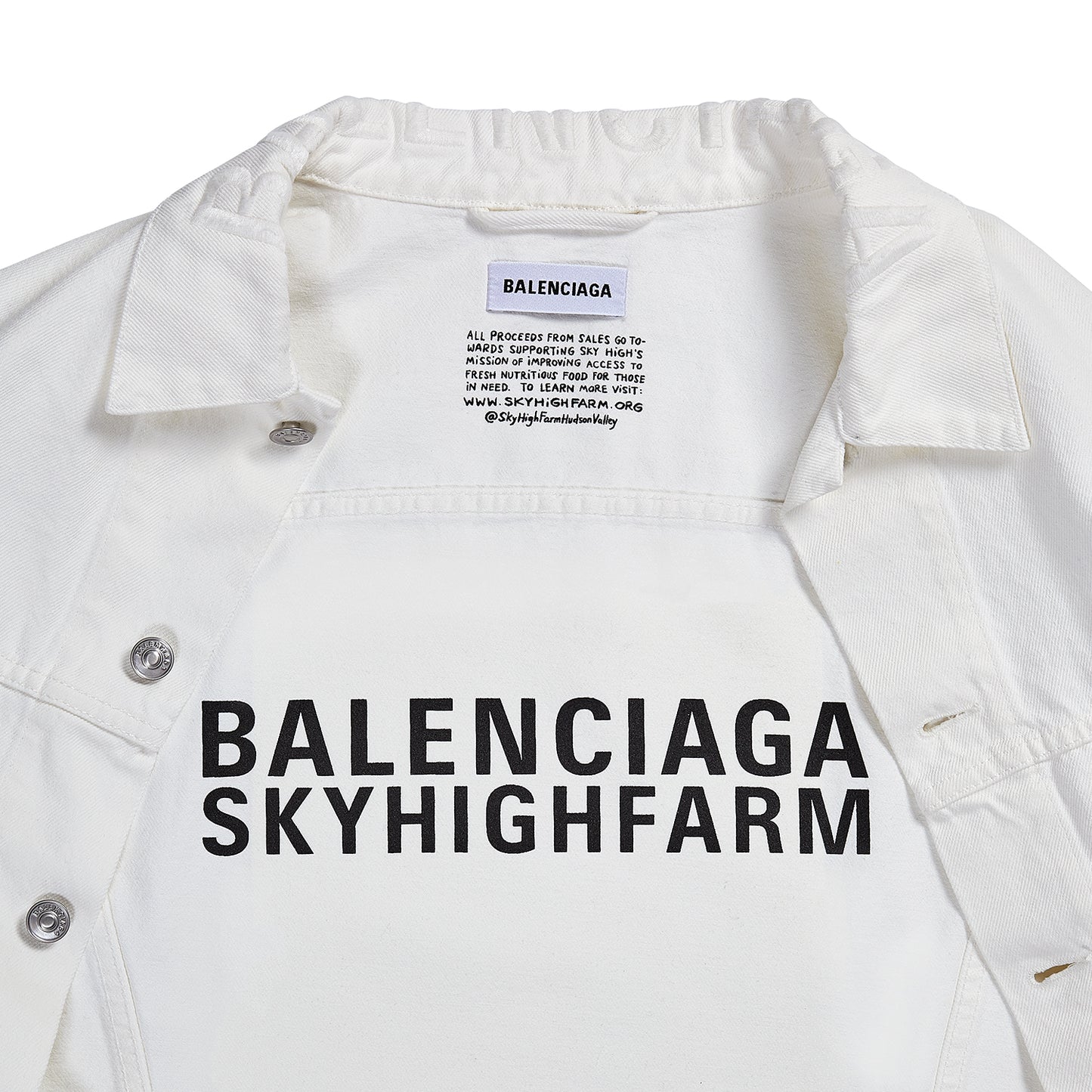 BALENCIAGA X SKY HIGH FARM DENIM JACKET - ROOSTER