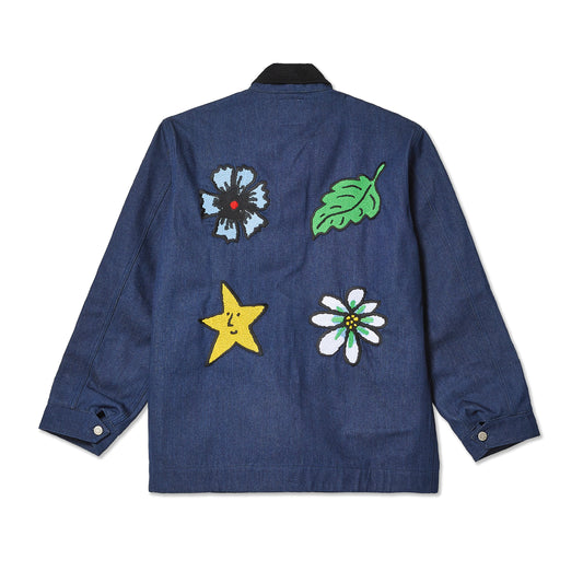 Sky High Farm Workwear Embroidered Denim Chore Coat Back