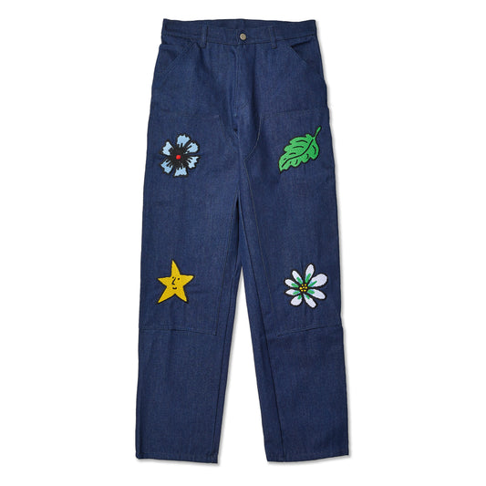 Sky High Farm Workwear Embroidered Denim Double Knee Pants Front