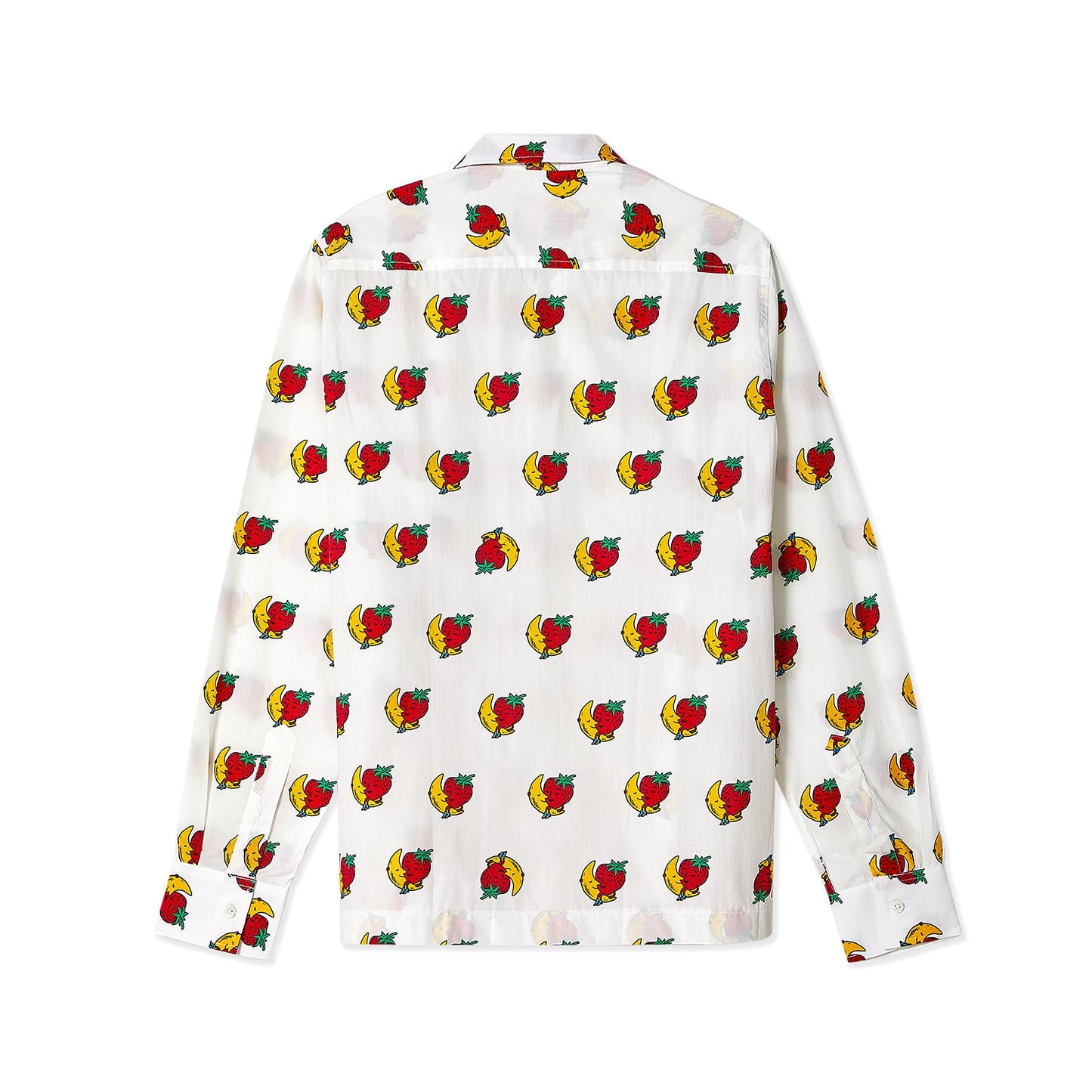 Sky High Farm Workwear Strawberry Allover Print Long Sleeve Shirt Back