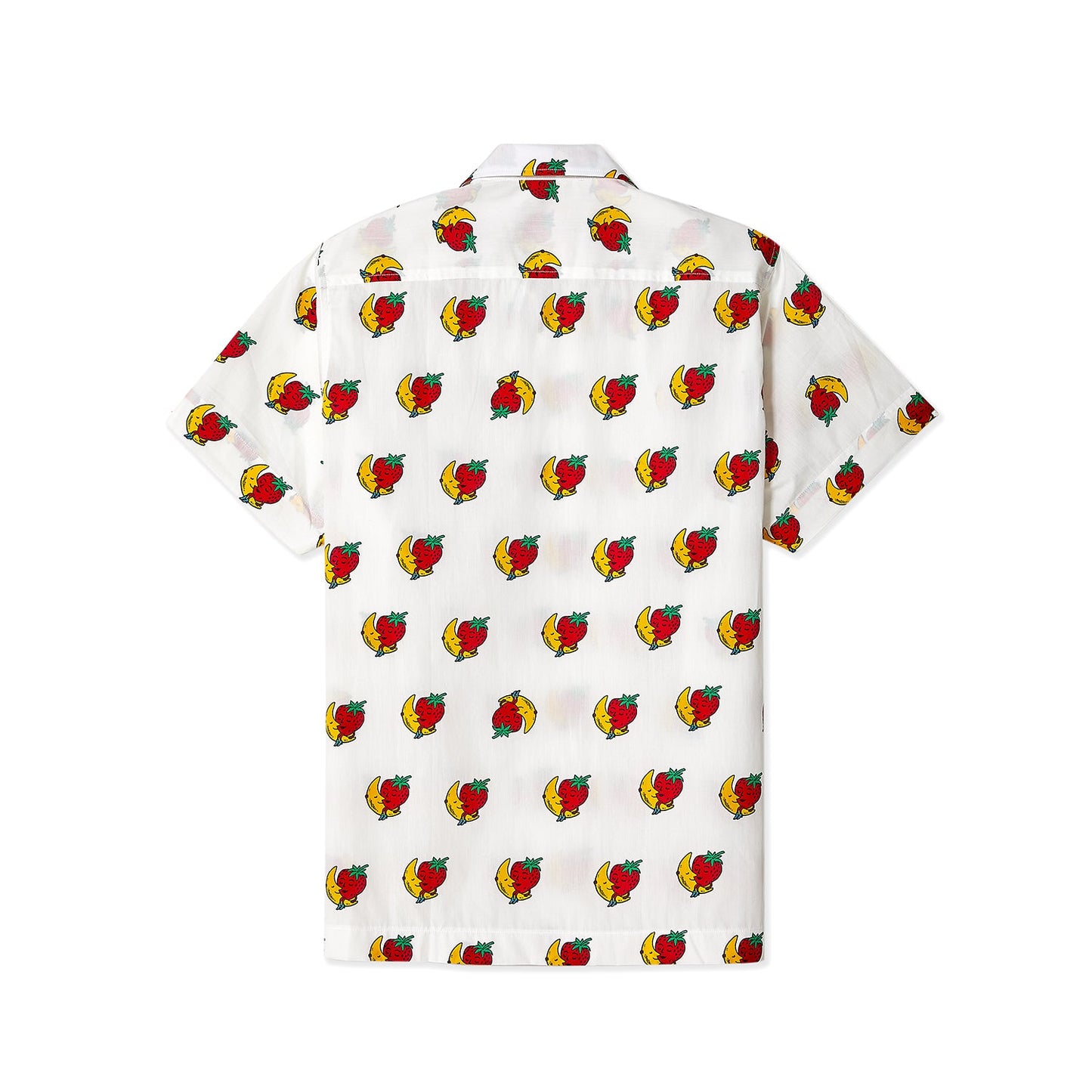 Sky High Farm Workwear Strawberry Allover Print Short Sleeve Shirt Back