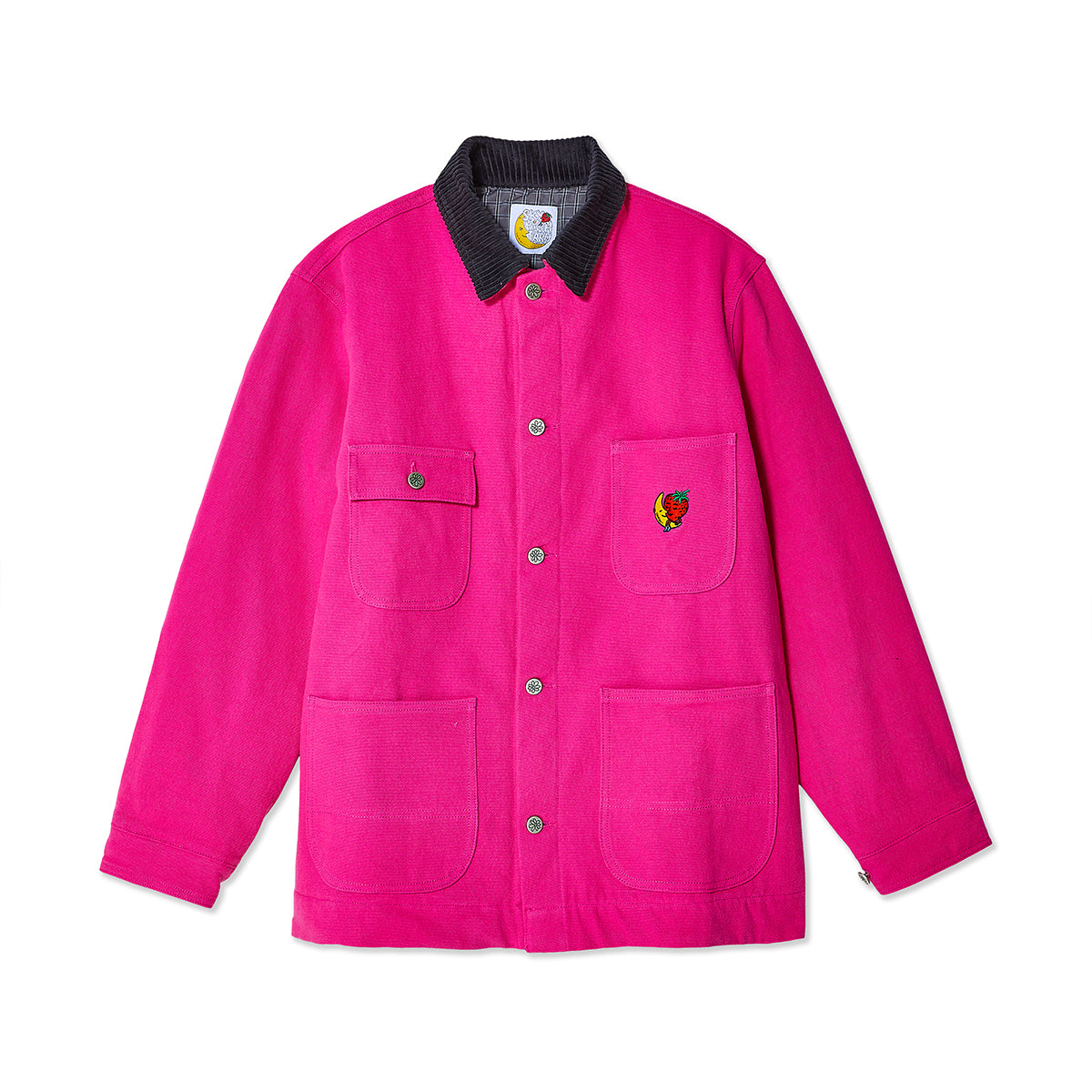 CANVAS EMBROIDERED WORKWEAR CHORE COAT