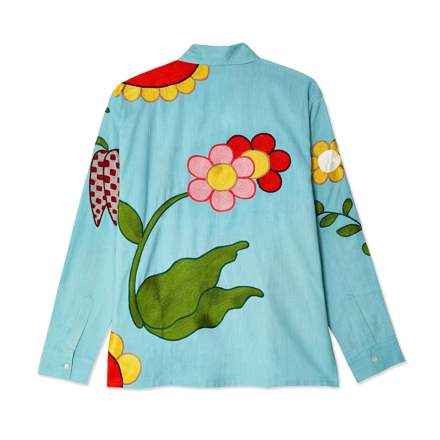 EMBROIDERED FLOWER SHIRT
