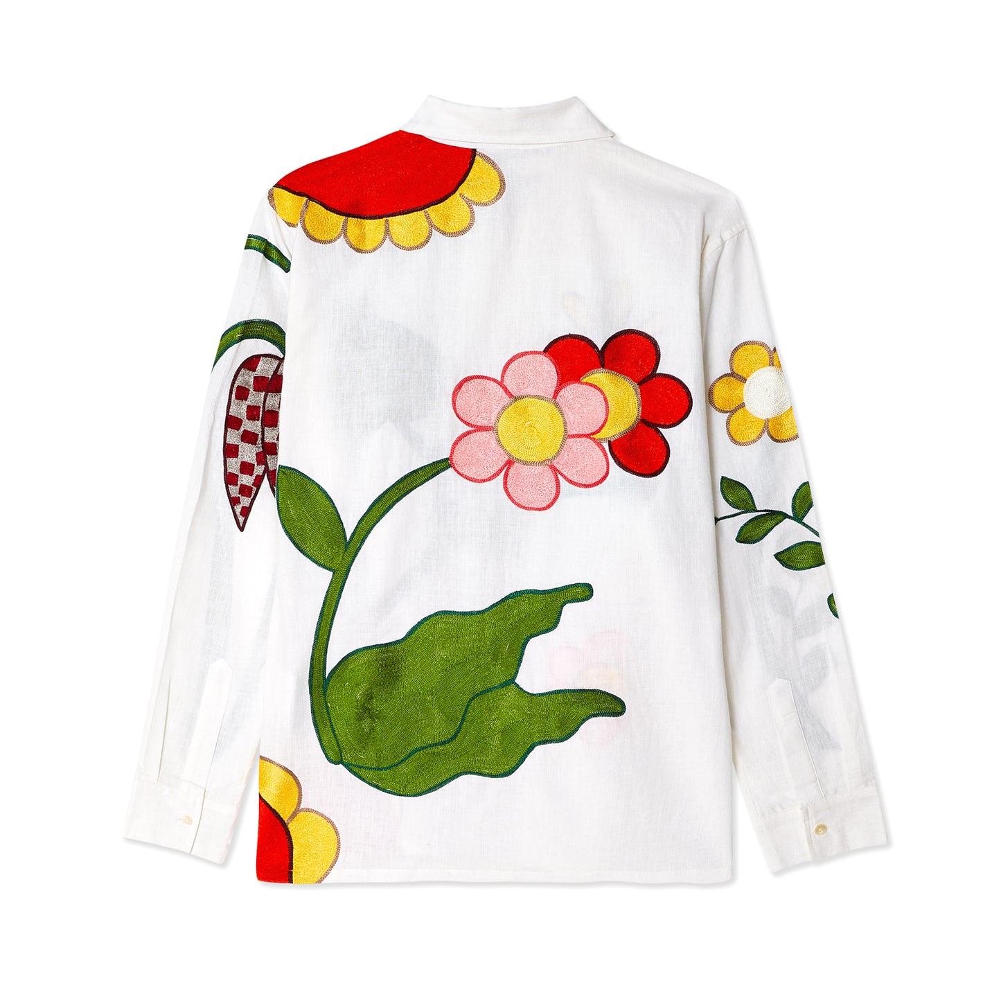 EMBROIDERED FLOWER SHIRT