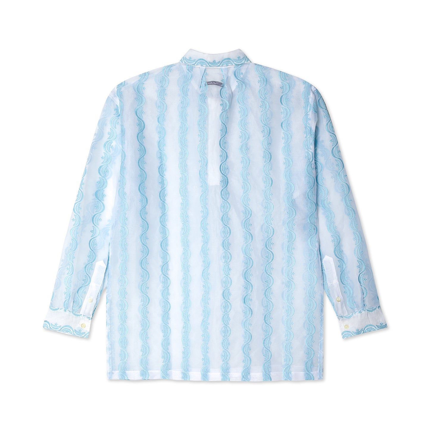 EMBROIDERED WOVEN LONG SLEEVE SHIRT