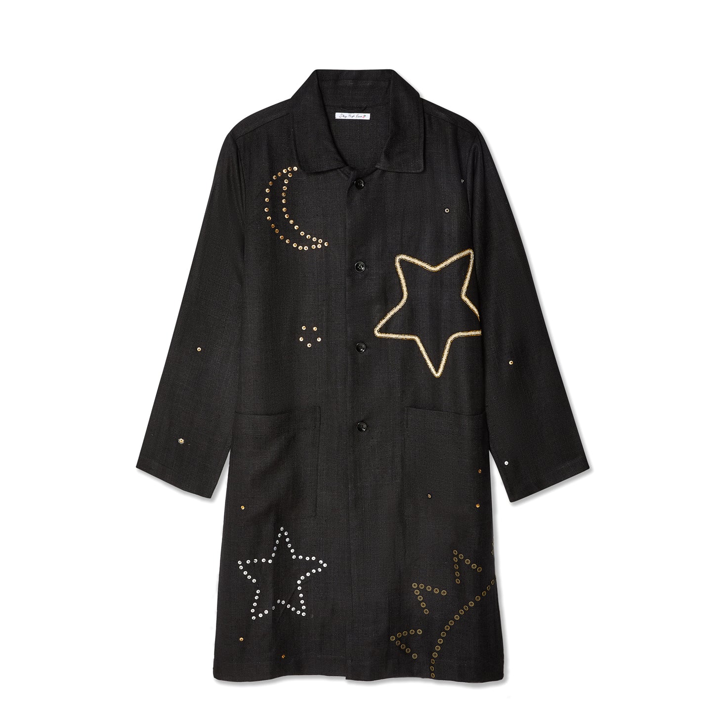 CONSTELLATION EMBROIDERED COAT
